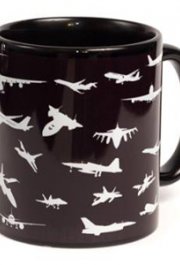 Caneca Preta Mini Aviões