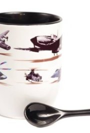 Caneca de Colher Aviões Antigos